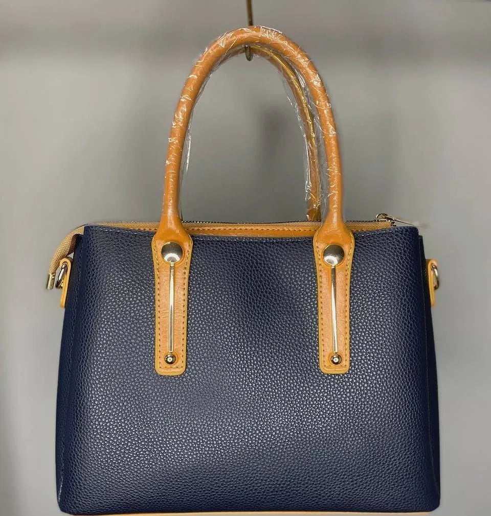 Henkeltasche "Grace" im Mid-Century Look - Cognac