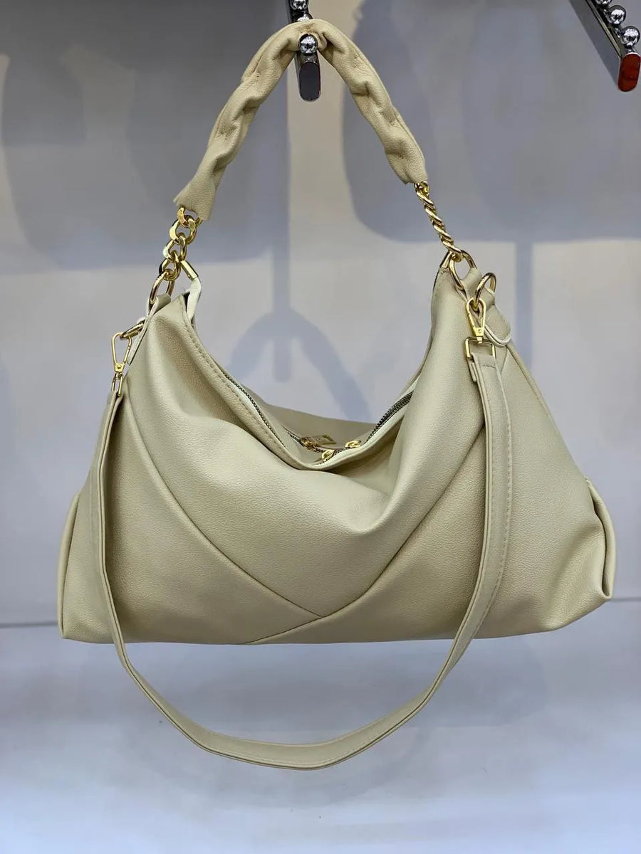 ELARA – Handgefertigte Hobo Bag in Creme