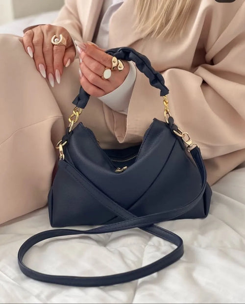 Malia handgefertigte Hobo Bag in taupé