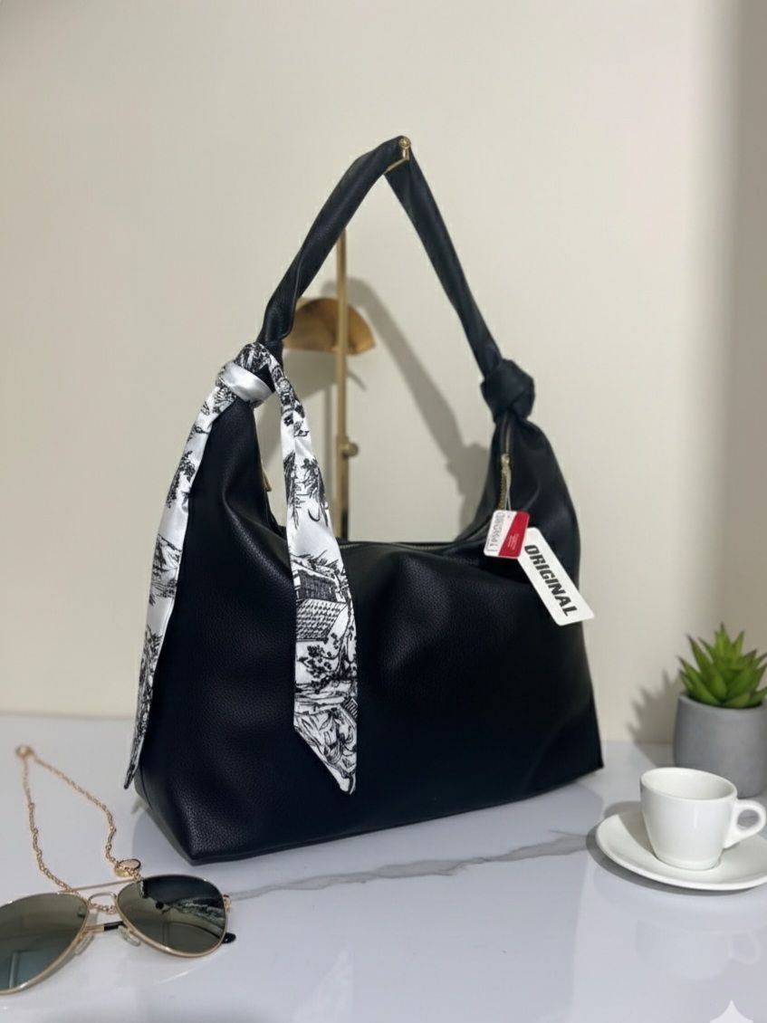 Hobo Bag Liva mit Knotendetails – sand